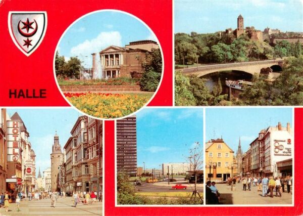 Halle  Saale Theater des Friedens Burg Giebichenstein Obere Klement Gottwald Str