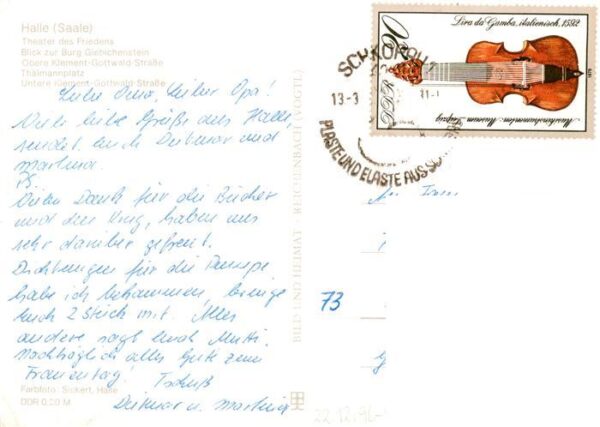 Halle  Saale Theater des Friedens Burg Giebichenstein Obere Klement Gottwald Str – Bild 2