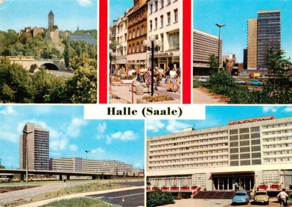 Halle  Saale Burg Giebichenstein Mittlere Klement Gottwald Strasse Thaelmannplat
