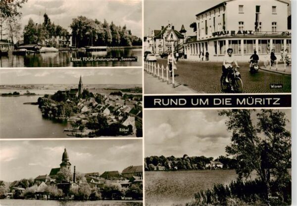 Roebel Mueritz FDGB Erholungsheim Seestern Panorama Waren Restaurant Mirow