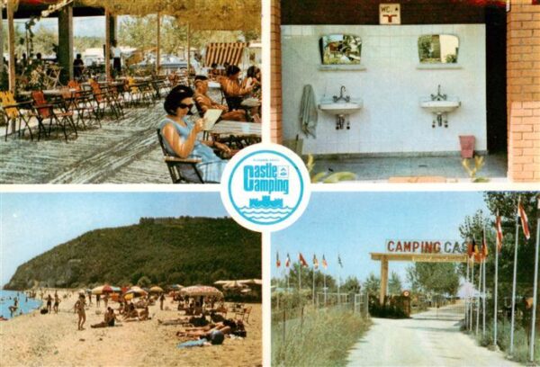 Platamon Platamonas Greece Castle Camping Terrasse Strand Sanitaerraum Eingang