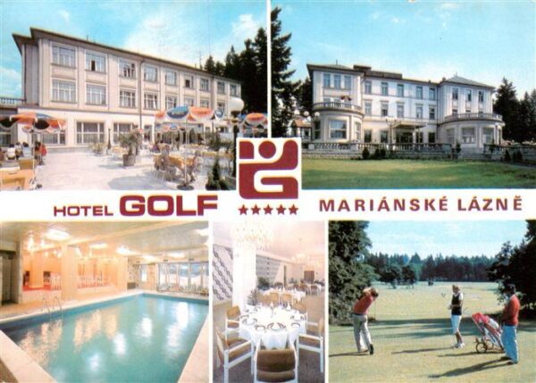 Marianske Lazne Marienbad CZ Hotel Golf Hallenbad Golfplatz