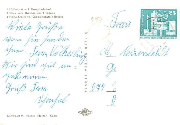 Halle  Saale Hallmarkt Hauptbahnhof Theater des Friedens Halle Kroellwitz Giebic – Bild 2