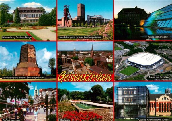 Gelsenkirchen Wasserburg Schloss Berge Nordsternpark Wissenschaftspark  Arena au