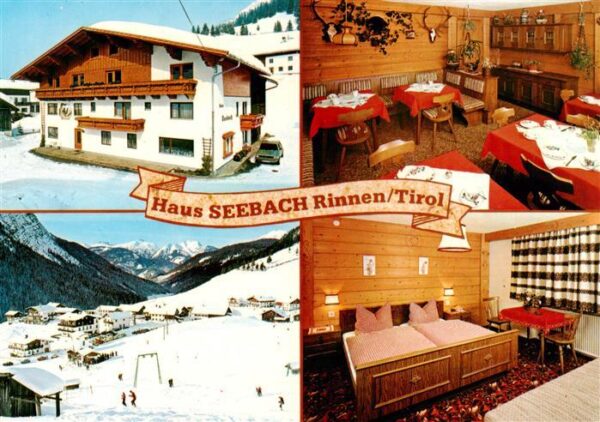 Rinnen Tirol Gaestehaus Pension Haus Seebach Fremdenzimmer Gastraum Wintersportp