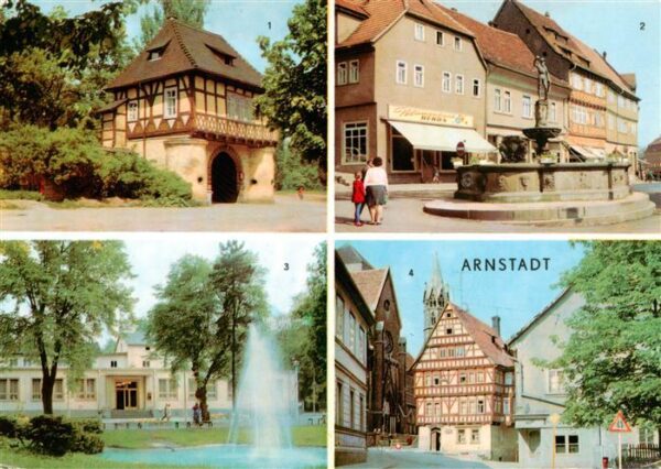 Arnstadt Ilm Fischtor Hopfenbrunnen 16. Jhdt. Kulturhaus des RFT Papiermuehle