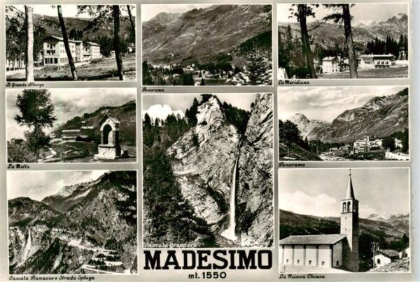 Madesimo Lombardia IT Albergo Panorama Meridina Motta Cascata Pianazzo Strada Nu