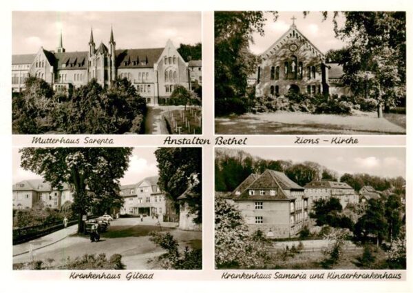 Bielefeld Anstalten Bethel Mutterhaus Sarepta Zions-Kirche Krankenhaus Gilead un