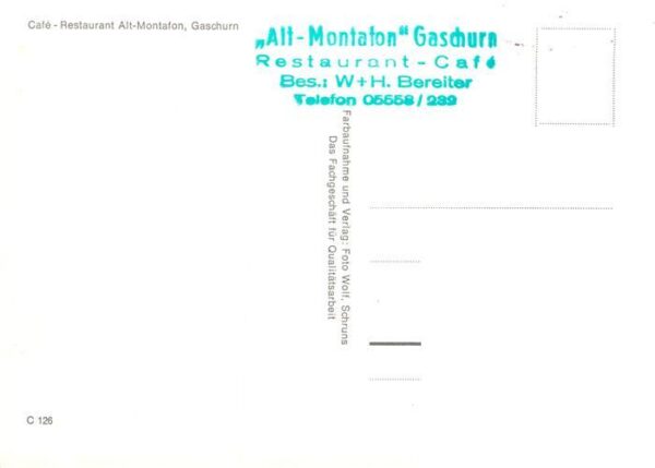 Gaschurn Vorarlberg Cafe Restaurant Alt-Montafon Gastraum – Bild 2