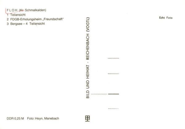 Floh-Seligenthal Teilansichten FDGB-Erholungsheim Freundschaft Bergsee – Bild 2