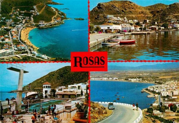 Rosas Costa Brava Cataluna ES Villa de grandes atractivos Panorama Freibad Hafen