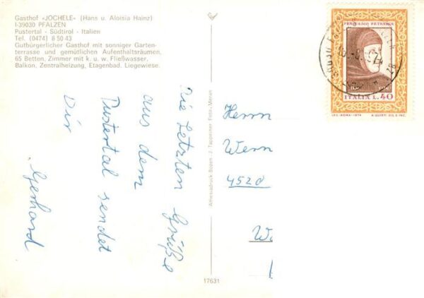 Pfalzen Bruneck Gasthof Jochele Gastraeume – Bild 2