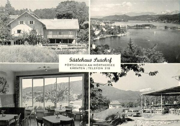 Poertschach Woerthersee Gaestehaus Suschef Gaststube Terrasse Seepartie
