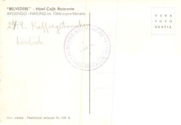 Avelengo-Falzeben Hafling IT Belvedere Hotel Caffe Ristorante – Bild 2
