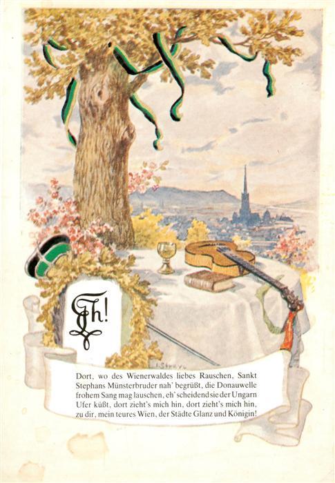 Wien AT KoeStV Thuringia Aquarell