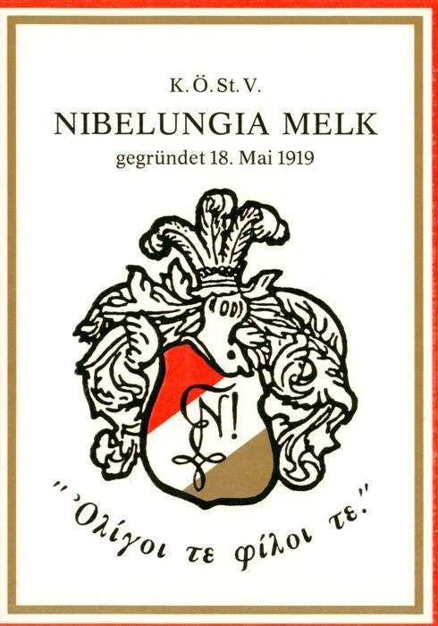 Melk Donau Niederoesterreich AT KoeStV Nibelungia Melk Wappen
