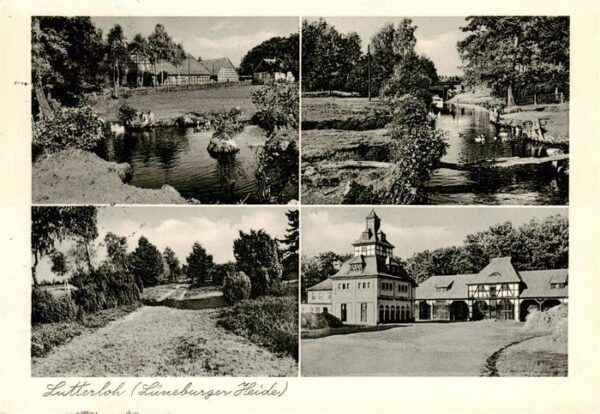 Lutterloh Schwanenteich Bachlauf Heidepartie Gasthaus Lotharstein