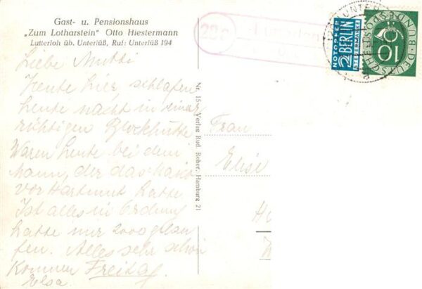Lutterloh Schwanenteich Bachlauf Heidepartie Gasthaus Lotharstein – Bild 2