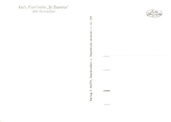 Gronig Oberthal Saar Kath Pfarrkirche St Donatus – Bild 2