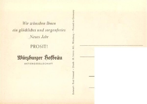 Wuerzburg Bayern Glueckwunschkarte Fata Morgana in der Wueste Ein Glas Wuerzburg – Bild 2