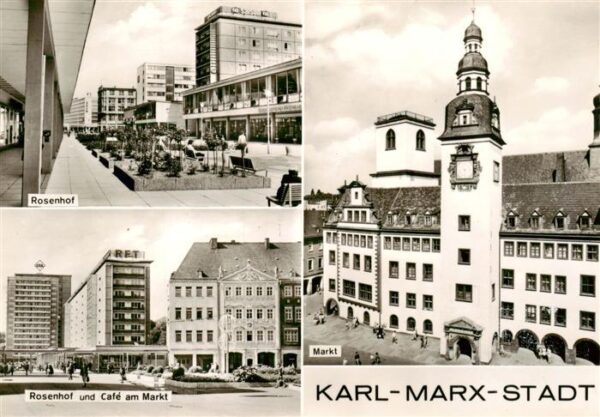 Karl-Marx-Stadt Rosenhof Cafe am Markt Marktplatz