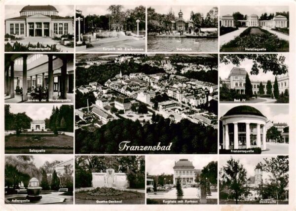 Franzensbad Boehmen Frantiskovy Lazne CZ Glauberquelle Kurpark Stadtteich Natali