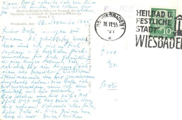 Wiesbaden Heinrich Gluecklich Haus am Kurpark Fliegeraufnahme – Bild 2