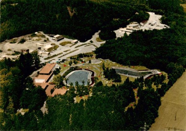 Saeckingen Bad Waldschwimmbad Fliegeraufnahme