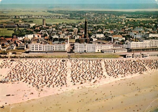 Borkum Nordseeheilbad Fliegeraufnahme