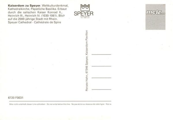 Speyer Rhein Fliegeraufnahme mit Kaiserdom – Bild 2