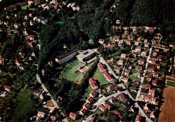 Bad Sachsa Harz Fliegeraufnahme mit Eisenbahner Erholungsheim