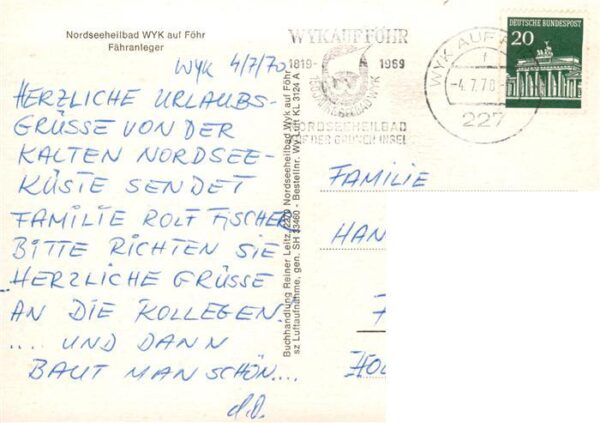 Wyk  Foehr Fliegeraufnahme mit Faehranleger – Bild 2