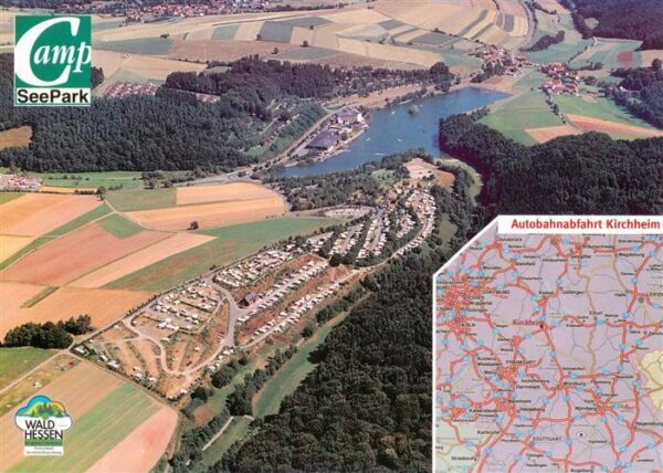 Kirchheim Hessen Campingplatz SeePark Fliegeraufnahme