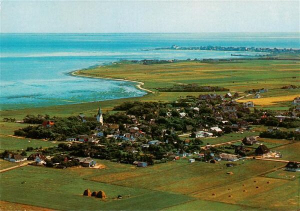 Amrum Fliegeraufnahme mit Blick nach Wittduen