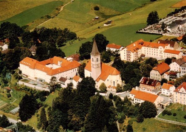 Dorfen Erding Wallfahrtskirche Maria Dorfen Fliegeraufnahme