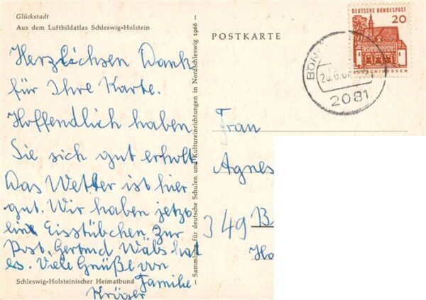 Glueckstadt Aus Luftbildatlas Schleswig-Holstein Heimatbund – Bild 2