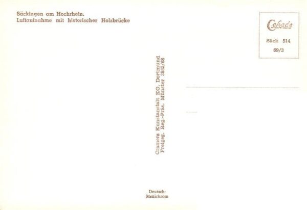 Bad Saeckingen Hochrhein mit historischer Holzbruecke – Bild 2