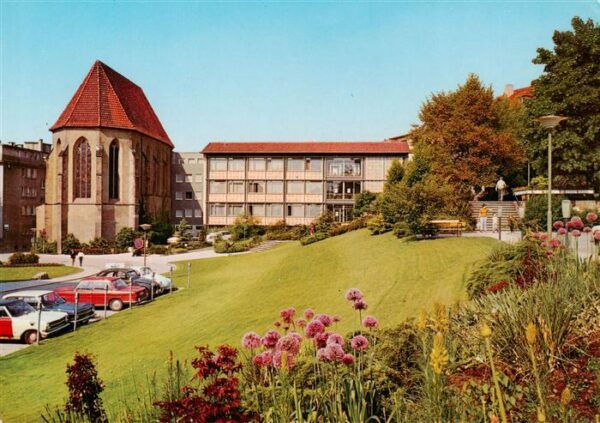 Pforzheim Blumenhofanlage mit Barfuesserkirche
