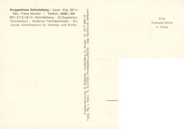 Steibis Oberstaufen Berggasthaus Schindelberg Bayerisches Allgaeu – Bild 2