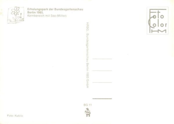 Berlin Erholungspark der Bundesgartenschau Kernbereich mit See – Bild 2