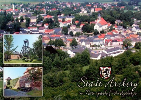 Arzberg Oberfranken Fliegeraufnahme Naturpark Bergbau und Geologie Kronenburg mi