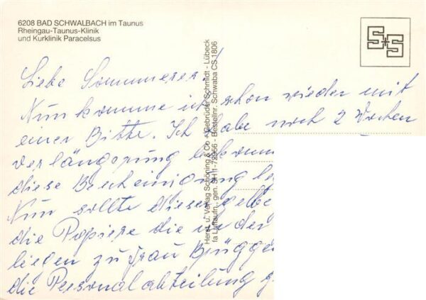Bad Schwalbach Rheingau Taunus Klinik und Kurklinik Paracelsus Fliegeraufnahme – Bild 2