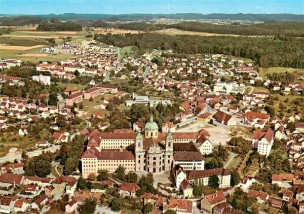 Weingarten Wuerttemberg Fliegeraufnahme mit Benediktiner Abtei