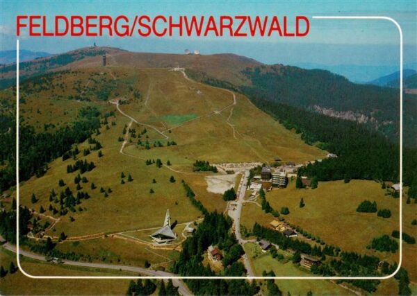 Feldberg 1450m Schwarzwald Fliegeraufnahme