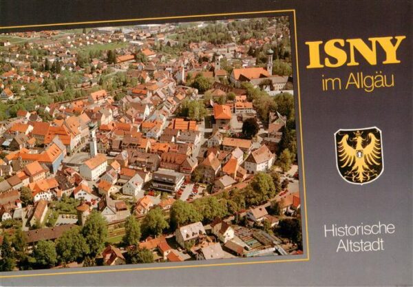 Isny Allgaeu Historische Altstadt Fliegeraufnahme