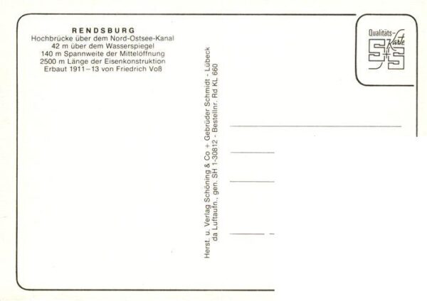 Rendsburg Hochbruecke ueber dem Nord Ostsee Kanal Fliegeraufnahme – Bild 2
