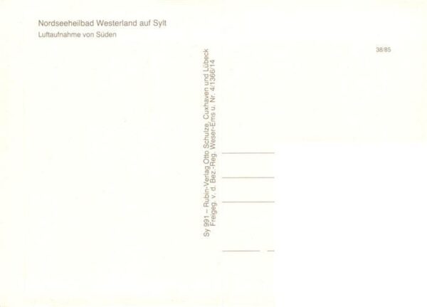 Westerland Sylt Fliegeraufnahme – Bild 2