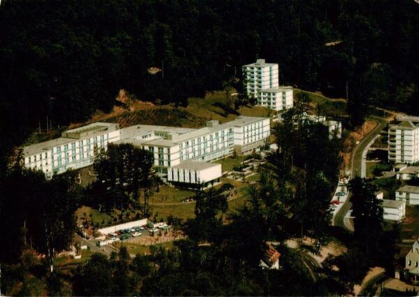 Bad Brueckenau Hartwald Klinik der BfA Fliegeraufnahme