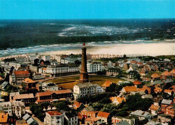Borkum Nordseeheilbad Fliegeraufnahme