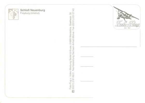 Freyburg Unstrut Schloss Neuenburg Fliegeraufnahme – Bild 2